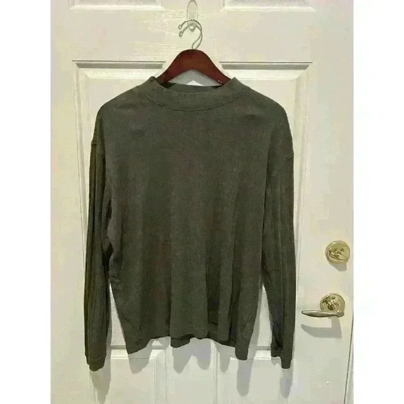 J. Ferrar Mens XL Long Sleeve Charcoal Sweater - Picture 1 of 3